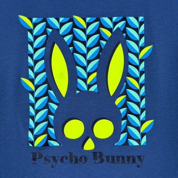 Psycho Bunny Blue Graphic T-Shirt Size 8 XXL - Picture 2 of 11
